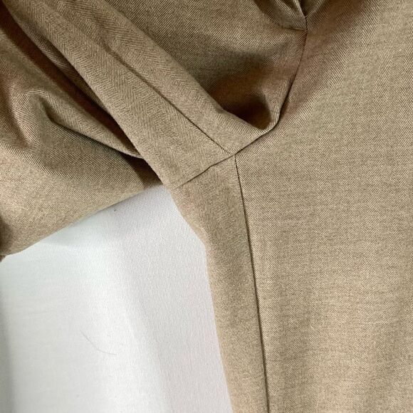 LOFT Herringbone High Waist Slim Pants (Oatmeal Melange) - 0 - Picture 8 of 12